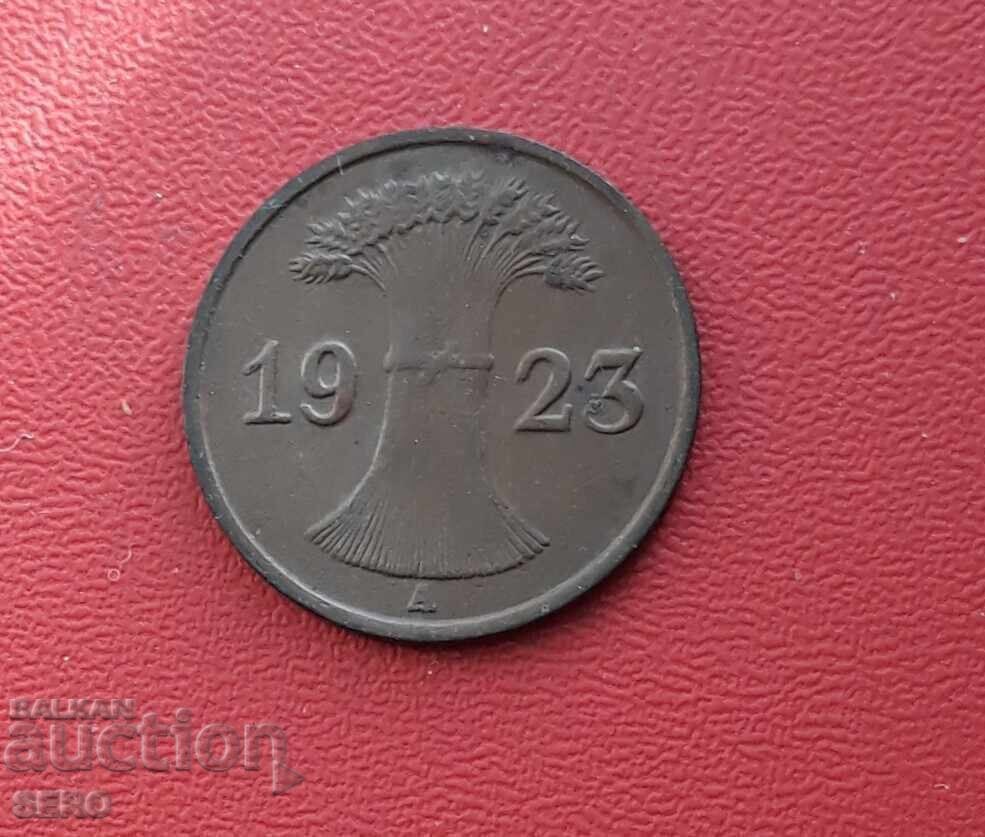 Γερμανία-1 pfennig 1923 Α-Βερολίνο-σπάνια χρονιά με τιμή 1.50 BGN | € 0.77 Γερμανία-1 pfennig 1923 Α-Βερολίνο-σπάνια χρονιά με τιμή 1.50 BGN | € 0.77