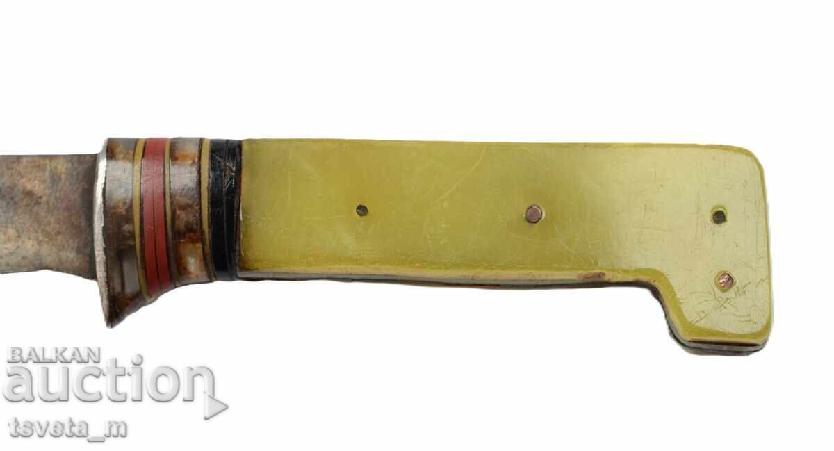 Αρχαίο μεγάλο μαχαίρι με θήκη - 6