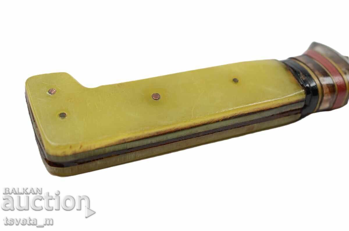 Cuțit vechi mare cu teacă - 7