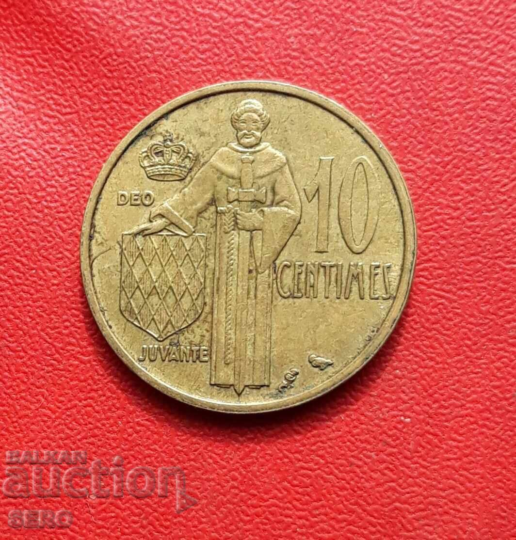 Monaco - 10 Centimes 1962 - Rare Monaco - 10 Centimes 1962 - Rare