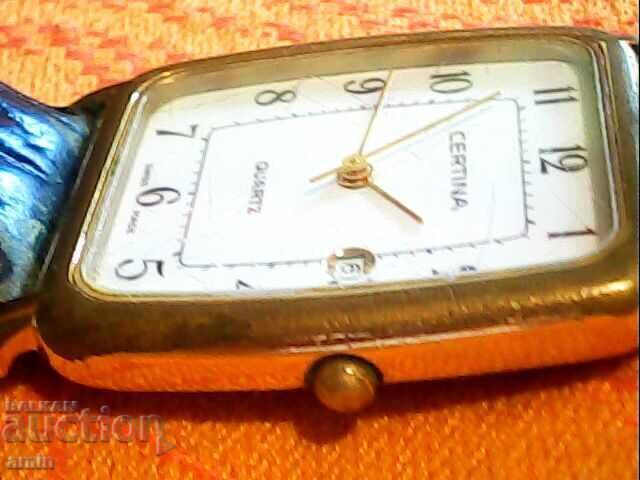 Delivery of Many gold-plated Certina, working, no battery