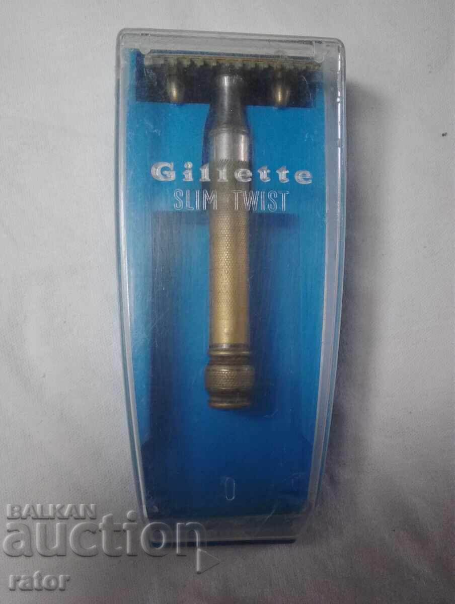 Old metal razor Gillette, Gillette, with box and +++