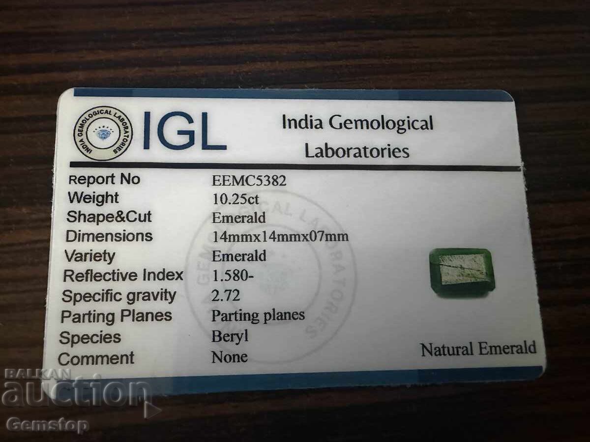 BZȚ! 10.25 ct. smarald natural smarald certificat IGL de la 1st! - 5 BZȚ! 10.25 ct. smarald natural smarald certificat IGL de la 1st! - 5