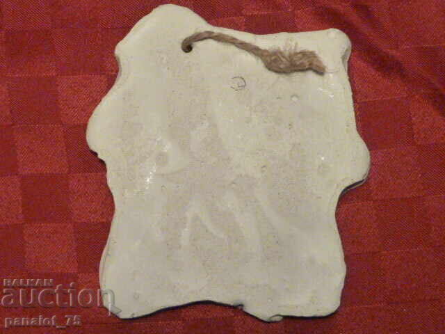 Икона ,,Богородица с младенеца,,-течен камък - 5