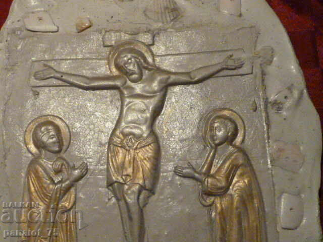 Delivery of Icon "Crucifixion of Christ" - liquid stone