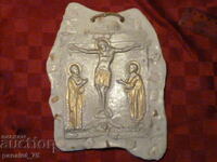 Icoană ,,Răstignirea lui Hristos,, - piatră lichidă