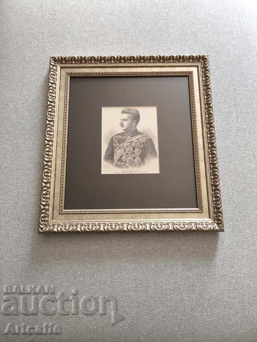 Δημοπρασία Πρίγκιπας Φερδινάνδος της Σαξονίας-Κόμπουργκ και Γκότα - πορτρέτο ξυλογραφία 1888 Δημοπρασία Πρίγκιπας Φερδινάνδος της Σαξονίας-Κόμπουργκ και Γκότα - πορτρέτο ξυλογραφία 1888