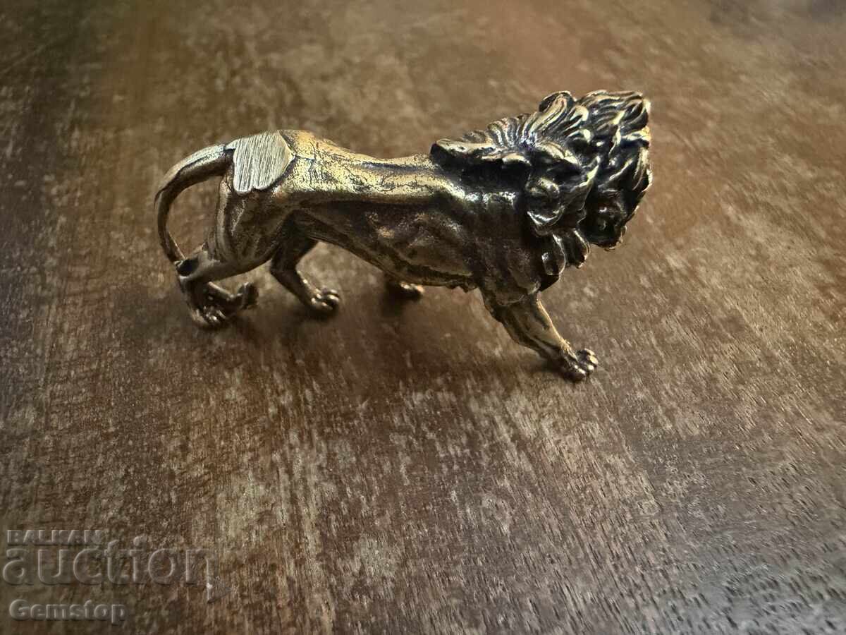 Παράδοση ΒΖΤ! 22 γραμμάρια στυλιζαρισμένο μπρούτζινο ειδώλιο λιονταριού από 1 st! Παράδοση ΒΖΤ! 22 γραμμάρια στυλιζαρισμένο μπρούτζινο ειδώλιο λιονταριού από 1 st!