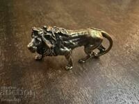 ΒΖΤ! 22 γραμμάρια στυλιζαρισμένο μπρούτζινο ειδώλιο λιονταριού από 1 st!