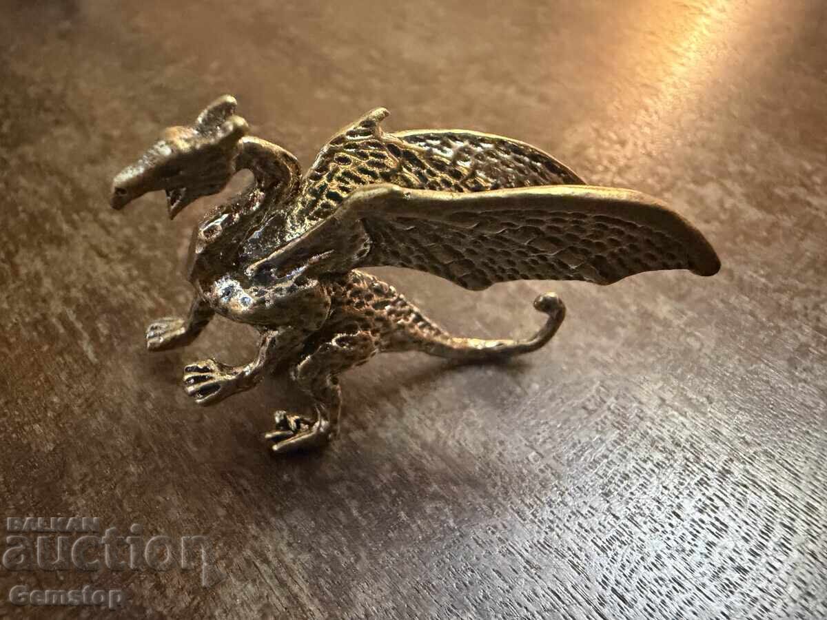 Δημοπρασία ΜΠΖΤ! 23 γραμμάρια στυλιζαρισμένο χάλκινο ειδώλιο δράκου από 1 st! Δημοπρασία ΜΠΖΤ! 23 γραμμάρια στυλιζαρισμένο χάλκινο ειδώλιο δράκου από 1 st!