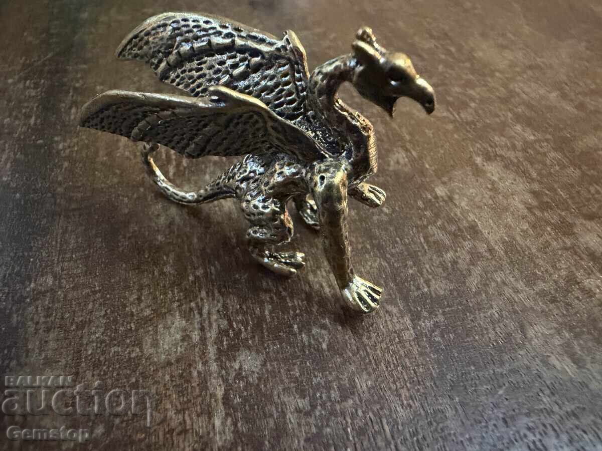 ΜΠΖΤ! 23 γραμμάρια στυλιζαρισμένο χάλκινο ειδώλιο δράκου από 1 st! ΜΠΖΤ! 23 γραμμάρια στυλιζαρισμένο χάλκινο ειδώλιο δράκου από 1 st!