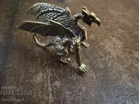 ΜΠΖΤ! 23 γραμμάρια στυλιζαρισμένο χάλκινο ειδώλιο δράκου από 1 st!