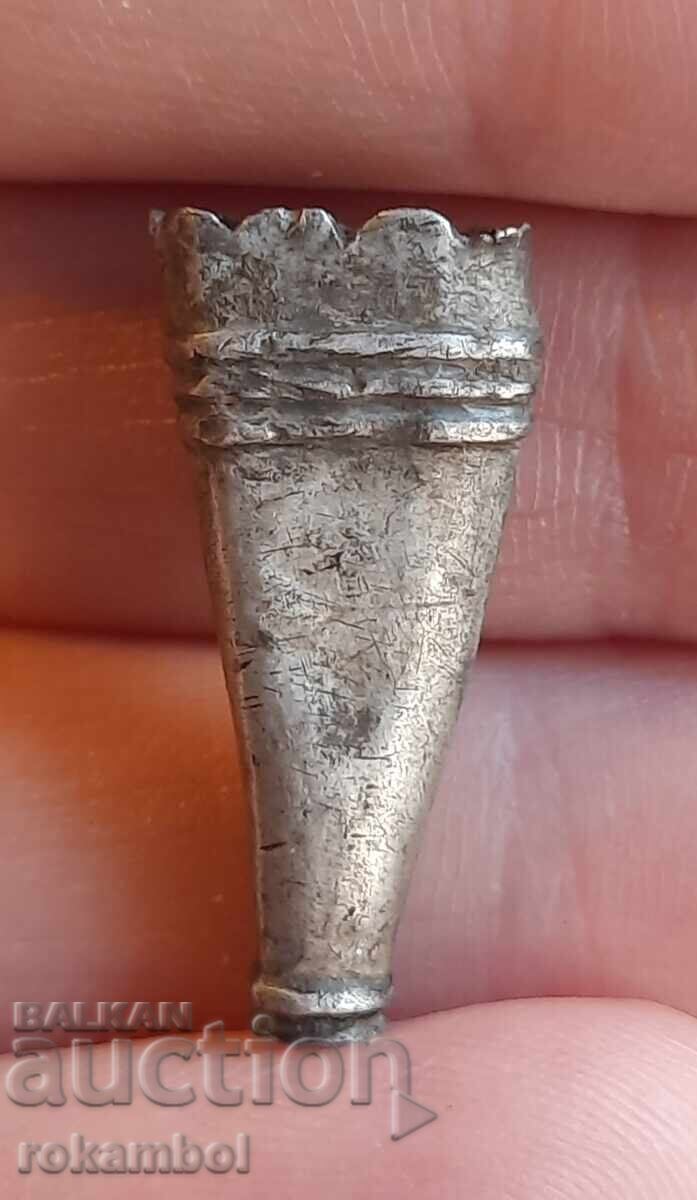 Аукцион Стар сребърен накрайник от нож каракулак