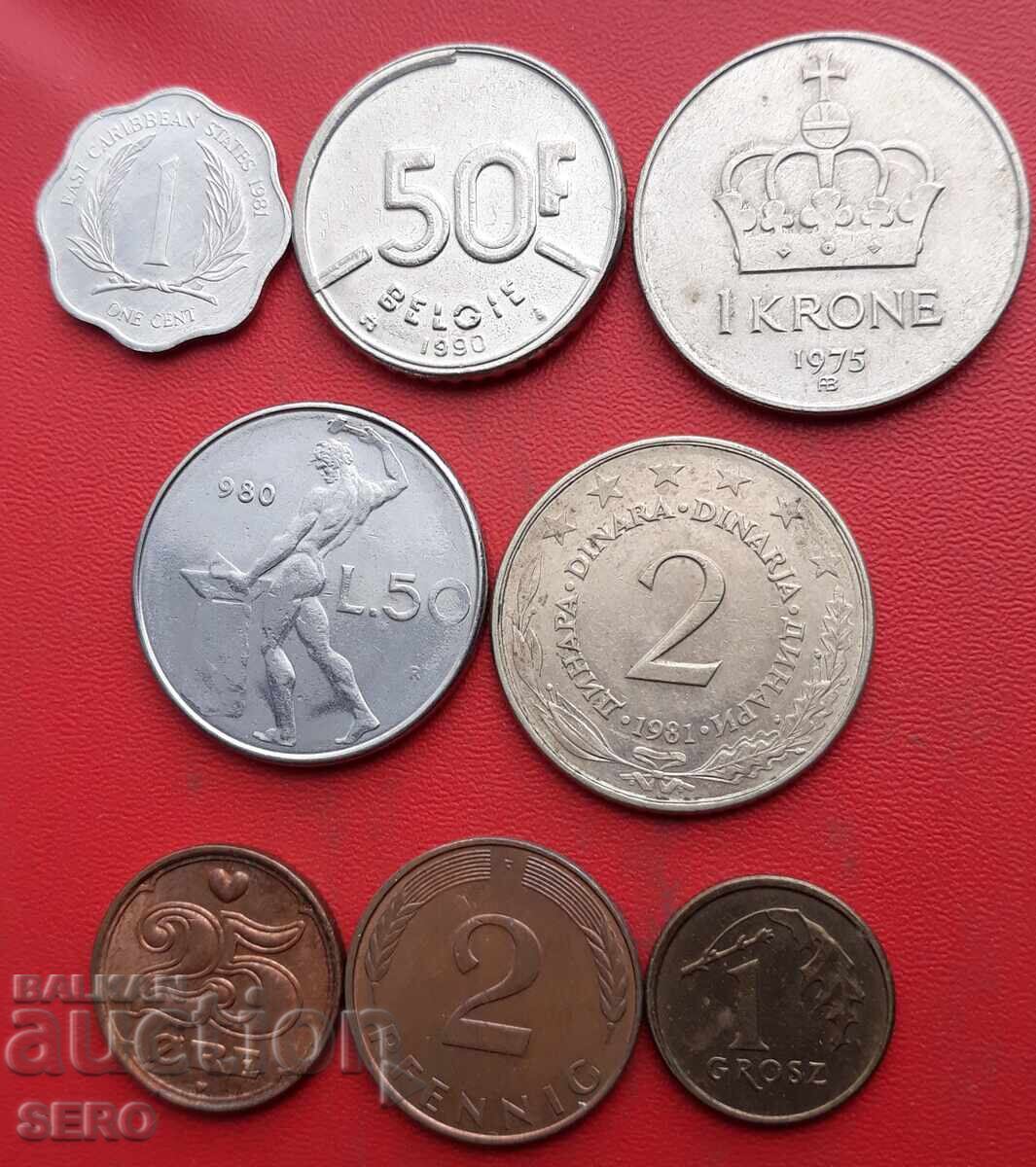 Mixed lot of 8 coins Mixed lot of 8 coins