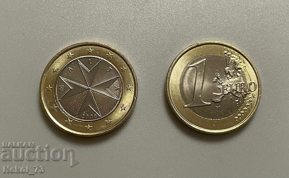 Νόμισμα Μάλτας 1 ευρώ 2008 με τιμή 2.80 BGN | € 1.43