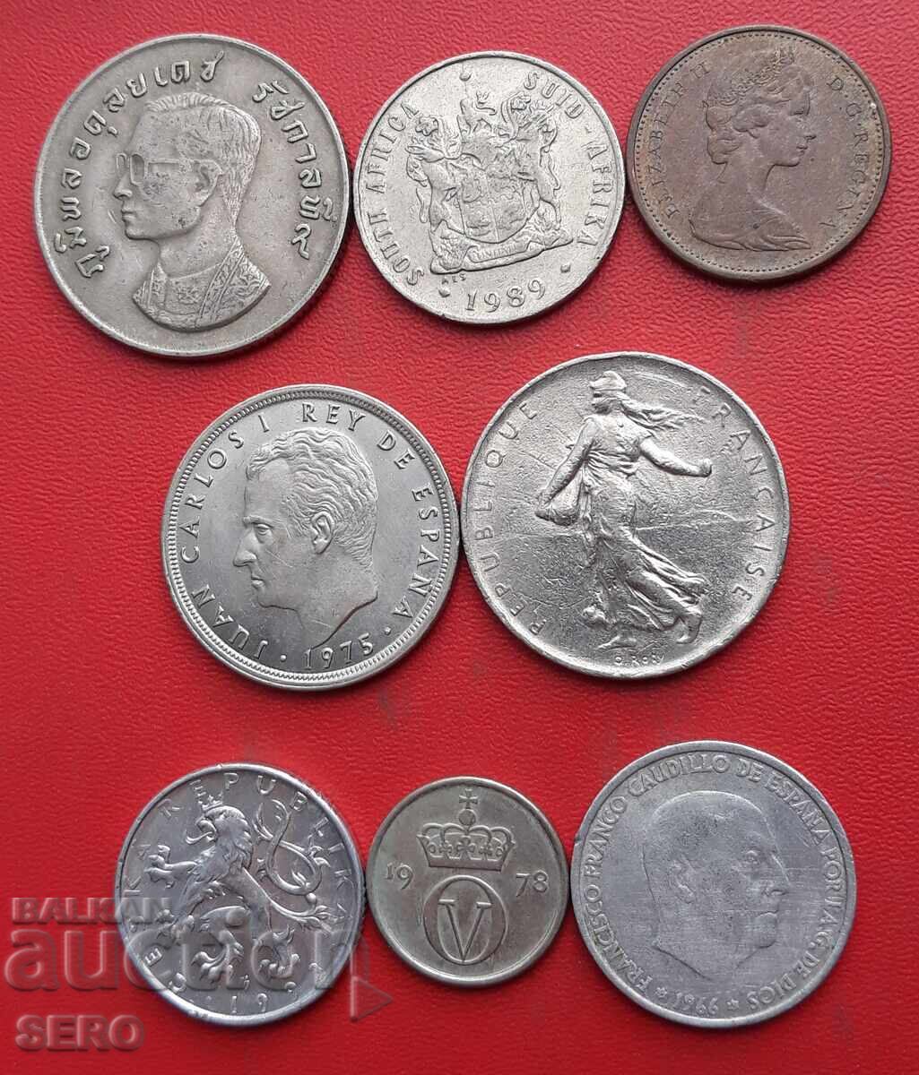 Mixed lot of 8 coins with price 1.01 BGN | € 0.52 Mixed lot of 8 coins with price 1.01 BGN | € 0.52