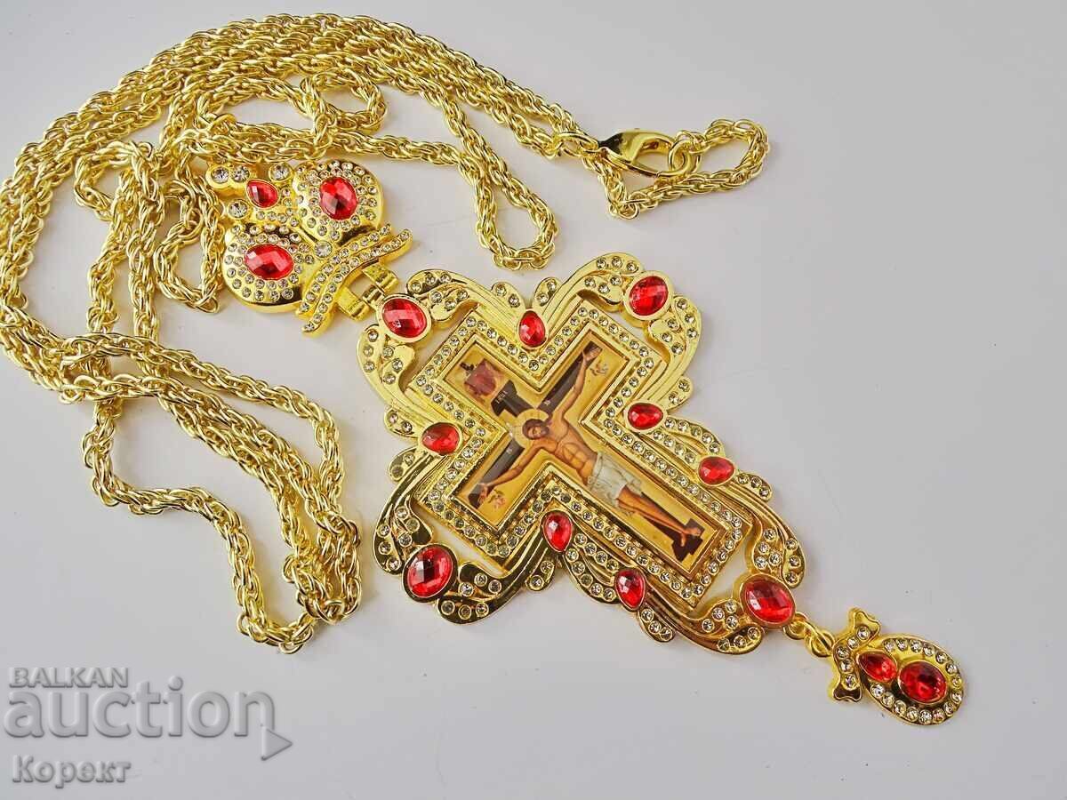 Δημοπρασία Νέος Ορθόδοξος επιτραχήλιος ιερατικός σταυρός 8