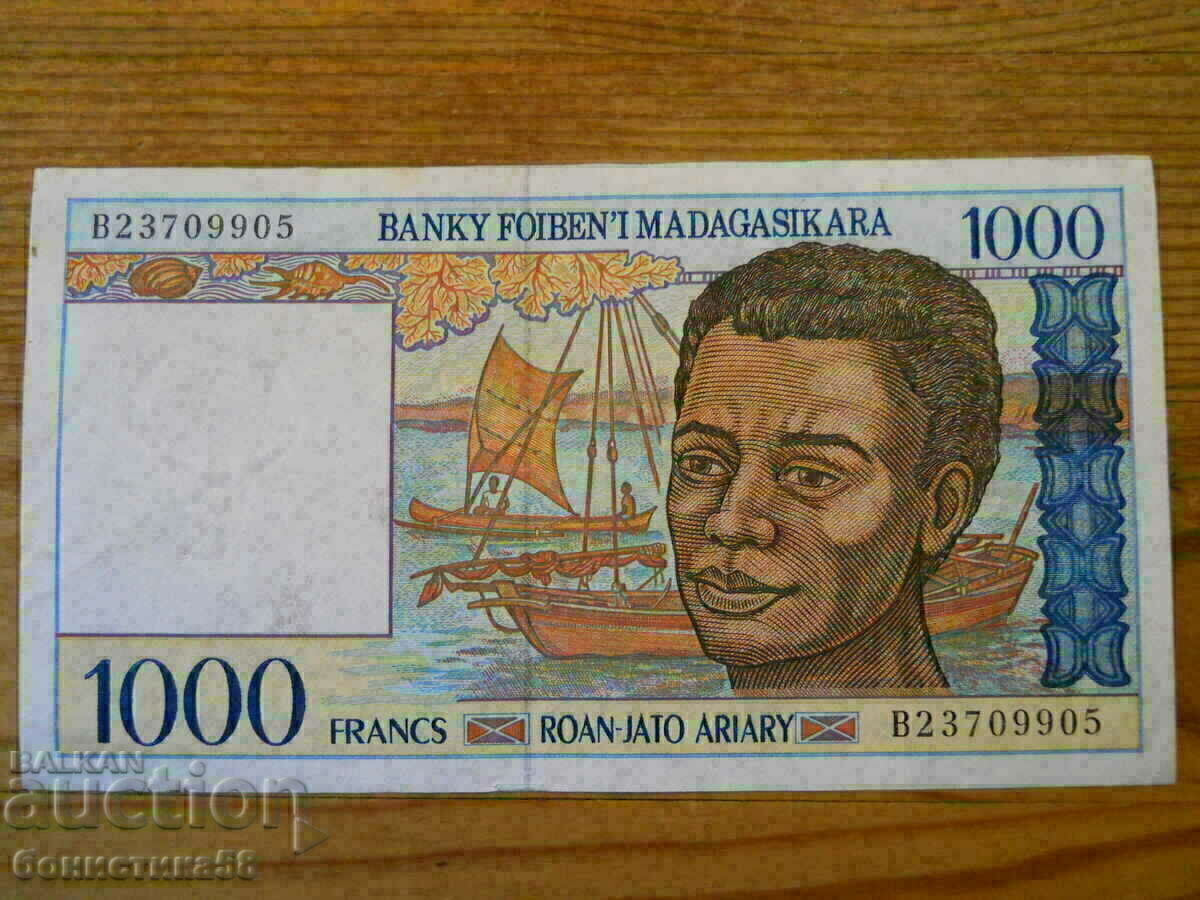 1000 Ariary 1995 - Madagascar ( EF ) 1000 Ariary 1995 - Madagascar ( EF )
