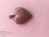 Silver heart pendant