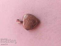 Silver heart pendant