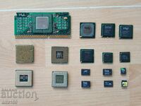 Lot of processors and chips for electronic scrap