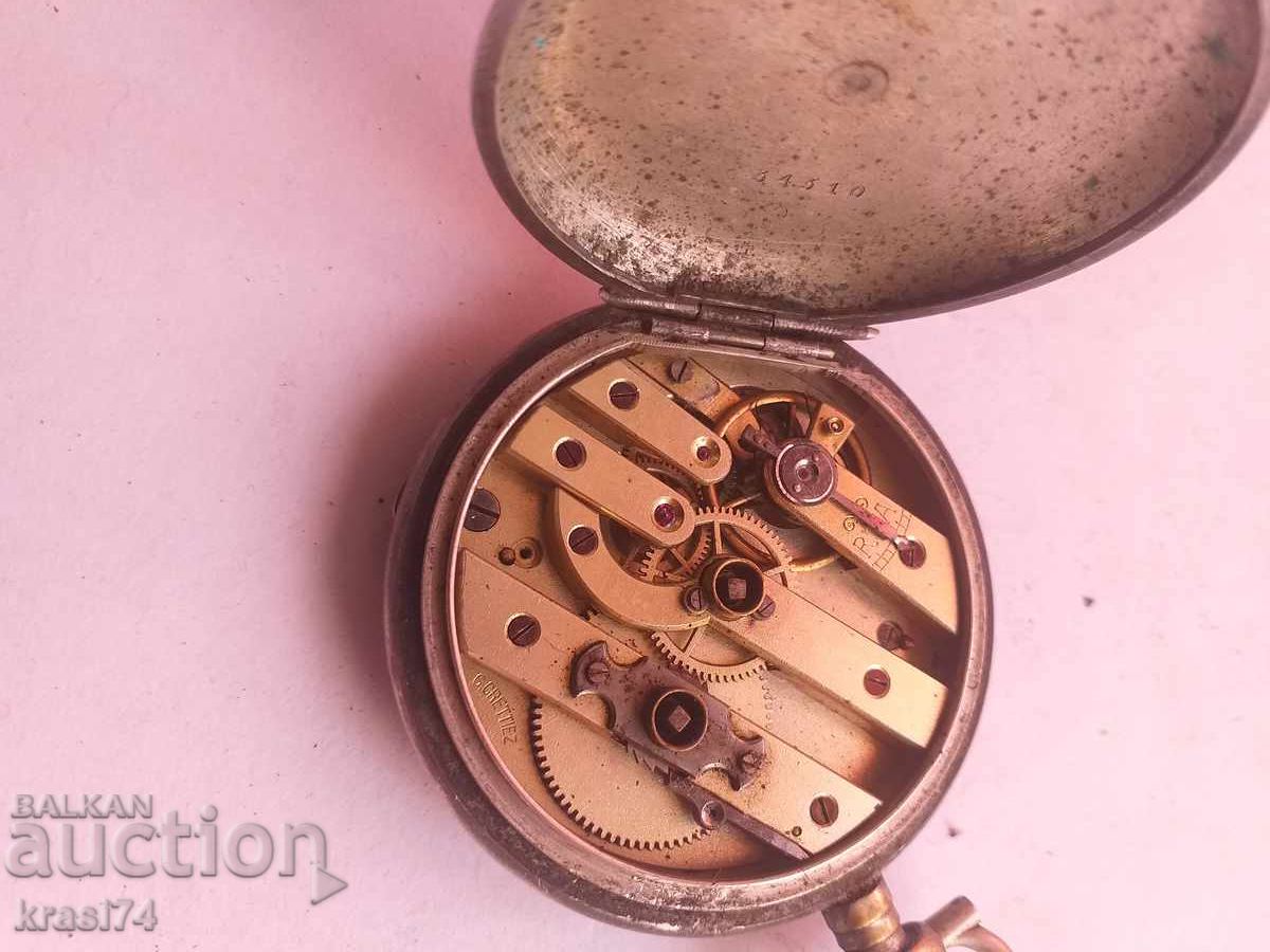 Ασημένιο ρολόι τσέπης με τιμή 50.00 BGN | € 25.56 Ασημένιο ρολόι τσέπης με τιμή 50.00 BGN | € 25.56