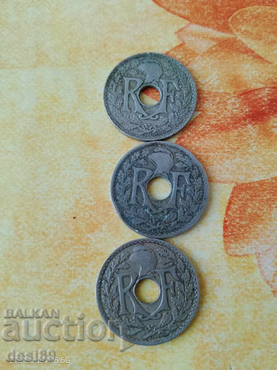 25 centimes - France with price 0.01 BGN | € 0.01