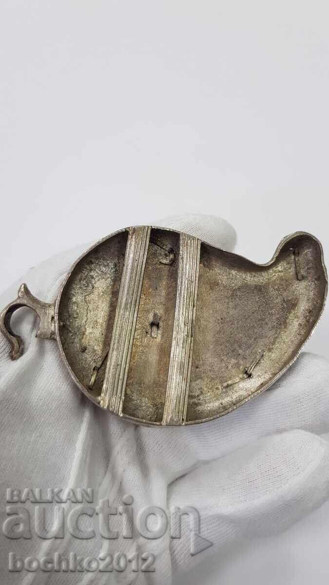 Livrarea Jumătate de pafta din argint de înaltă calitate, filigran - secolul al XIX-lea