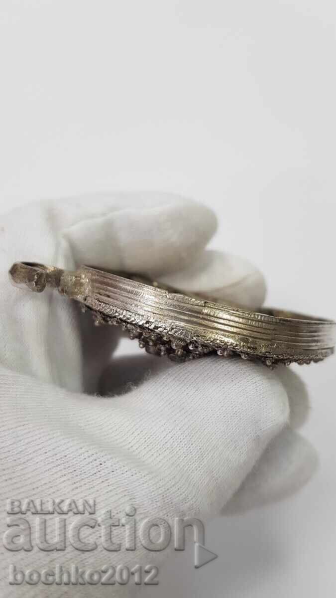 Jumătate de pafta din argint de înaltă calitate, filigran - secolul al XIX-lea - 6