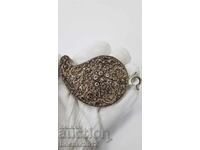 Jumătate de pafta din argint de înaltă calitate, filigran - secolul al XIX-lea