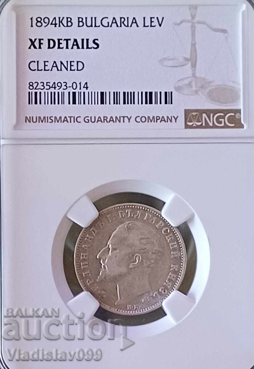 1лв.1894г. NGC XF DETAILS 1лв.1894г. NGC XF DETAILS