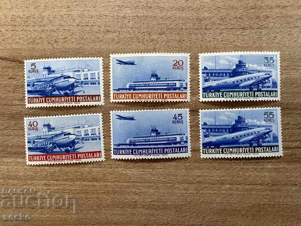 Turcia - Poștă aeriană (1954) MNH