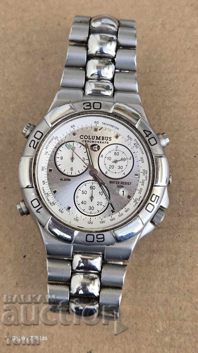 COLUMBUS ΧΡΟΝΟΓΡΑΦΟΣ QUARTZ RYADŬK ΔΕΝ ΞΕΡΩ ΑΝ ΛΕΙΤΟΥΡΓΕΙ BZTS ! με τιμή 12.00 BGN | € 6.14