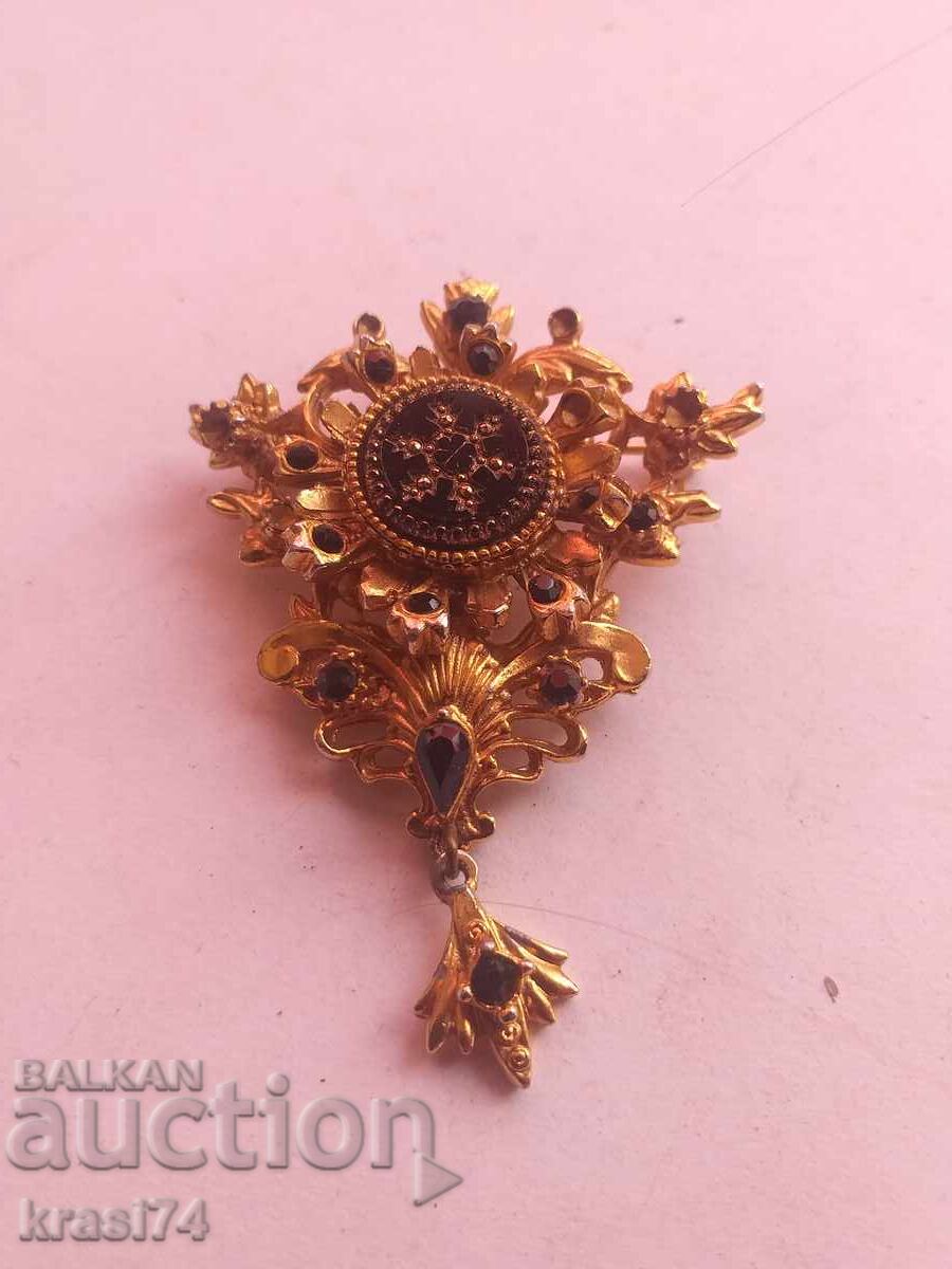 Gilded brooch