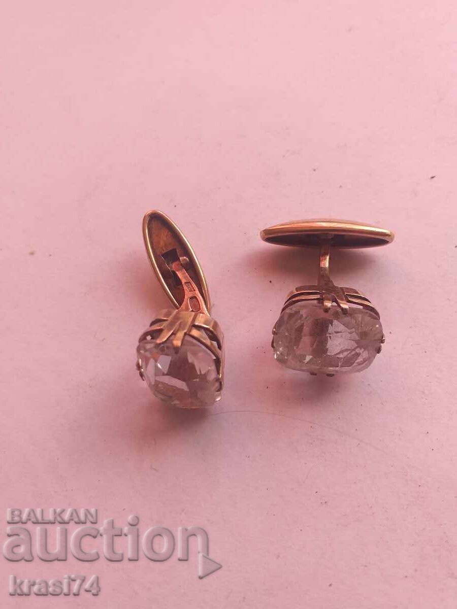 Russian silver cufflinks with gilding Russian silver cufflinks with gilding