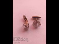 Russian silver cufflinks with gilding