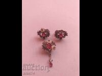 Cercei și pandantiv din argint