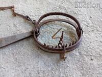 Antique Wrought Iron Wolf Trap