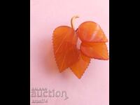 Amber brooch