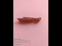 Ac de cravată placat cu aur