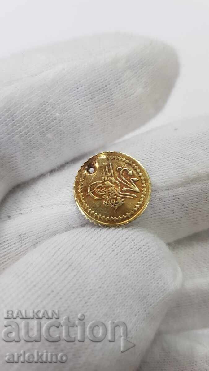 Delivery of Old Turkish, Ottoman gold coin, 14 karat