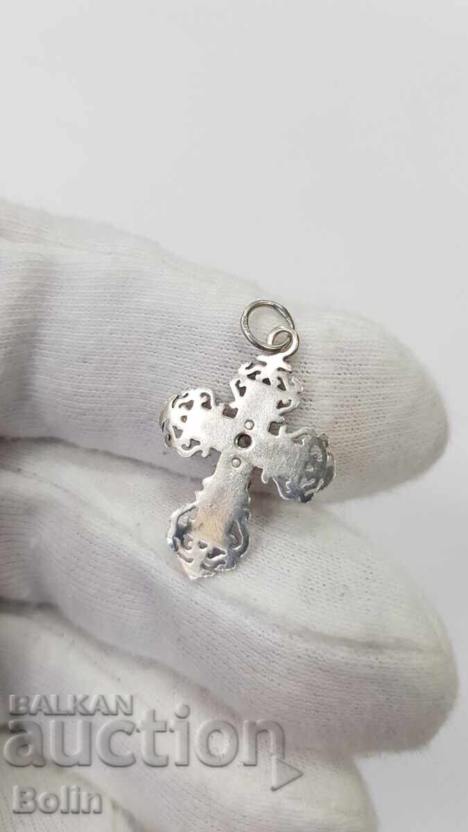 Cruce rară din argint ajurat cu zirconiu Europa - 5 Cruce rară din argint ajurat cu zirconiu Europa - 5
