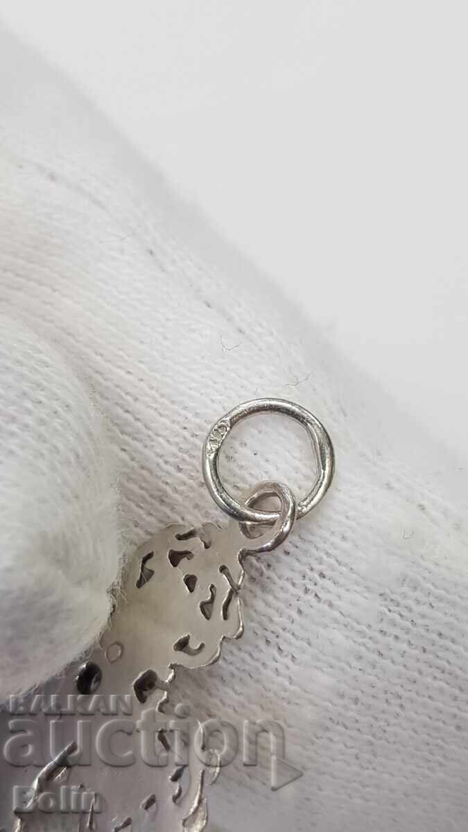 Cruce rară din argint ajurat cu zirconiu Europa - 6 Cruce rară din argint ajurat cu zirconiu Europa - 6