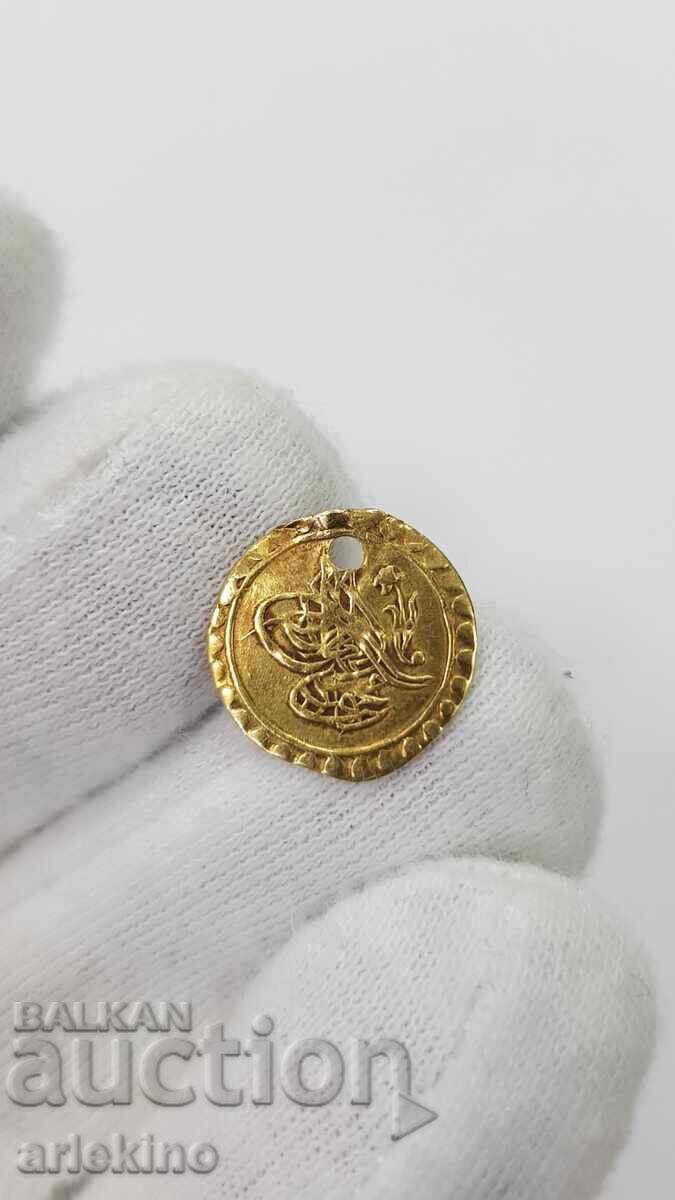 Auction  Old Turkish, Ottoman gold coin, high karat!