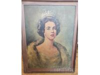 Original portrait of Queen Fabiola of Belgium