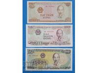 Vietnam 1987 1988 200 1000 2000 dong UNC Noi