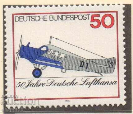 1976. Germany. Special stamp "50 years Deutsche Lufthansa"