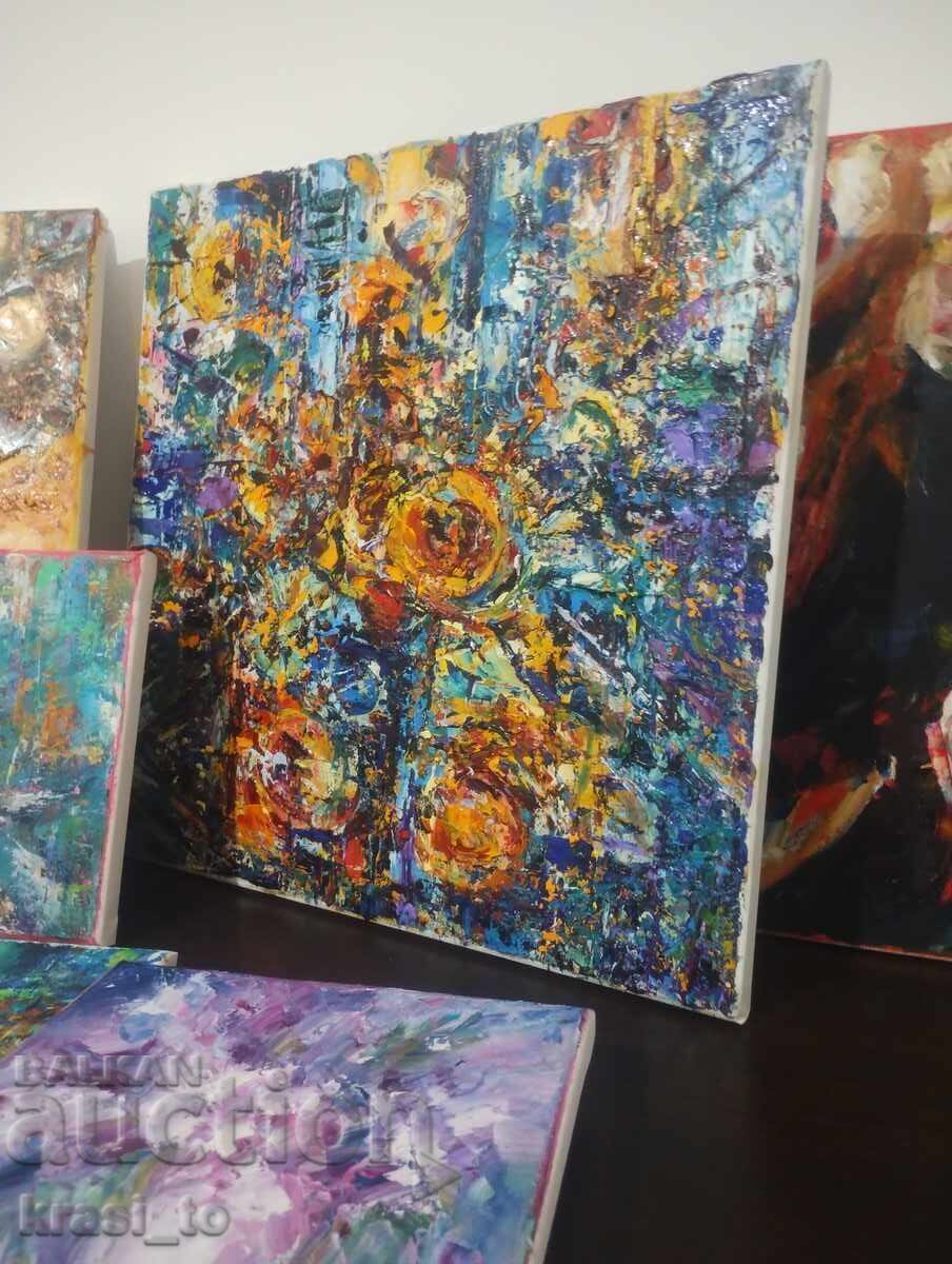 Παράδοση Φωτογραφία του συγγραφέα. Ελαιοχρωματισμοί σε καμβά. Παράδοση Φωτογραφία του συγγραφέα. Ελαιοχρωματισμοί σε καμβά.