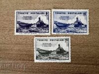Turcia - Vizită la nava de război americană... (1946) MNH