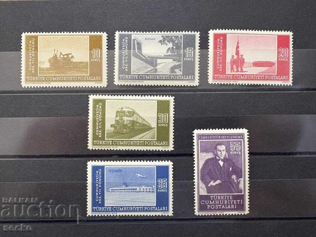 Τουρκία - 30 γρ. Δημοκρατία (1953) MNH Τουρκία - 30 γρ. Δημοκρατία (1953) MNH